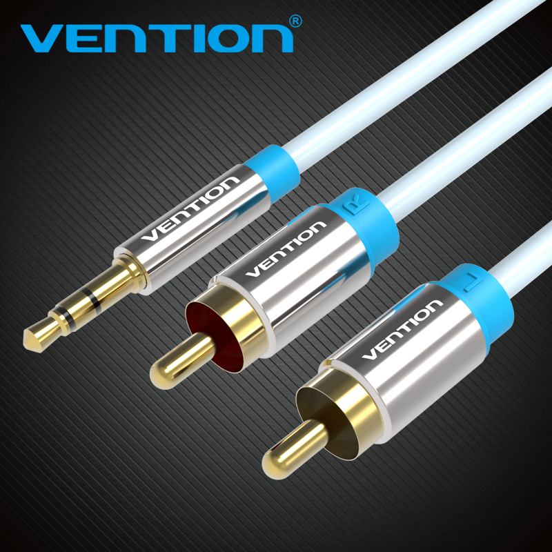 Vention كابل RCA 3.5 إلى 2rca  - مراجعة Home Cinema Tv وسعره